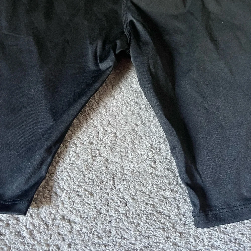 Black and White Compression Shorts